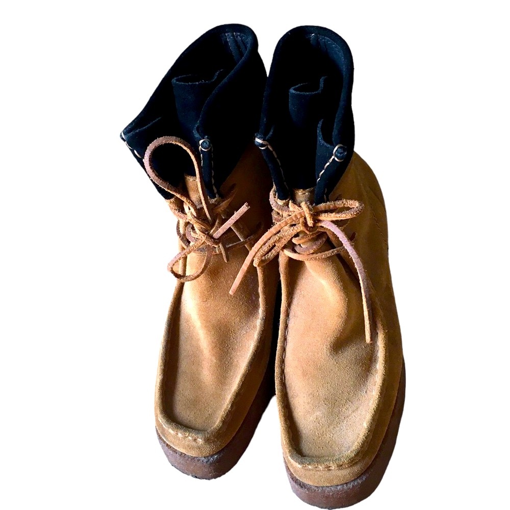 Alexander Wang Suede Beige and Brown Platform Wallabe Boots